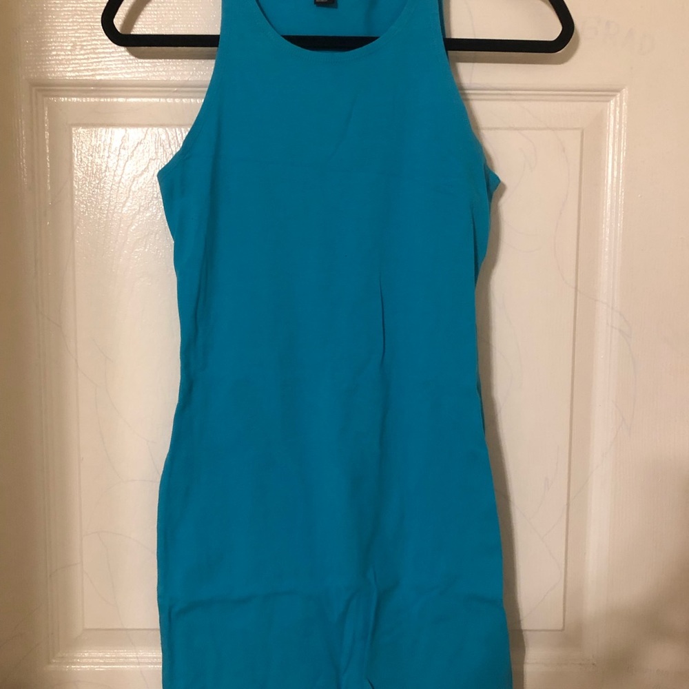 Forever 21 blue cotton mini dress size medium